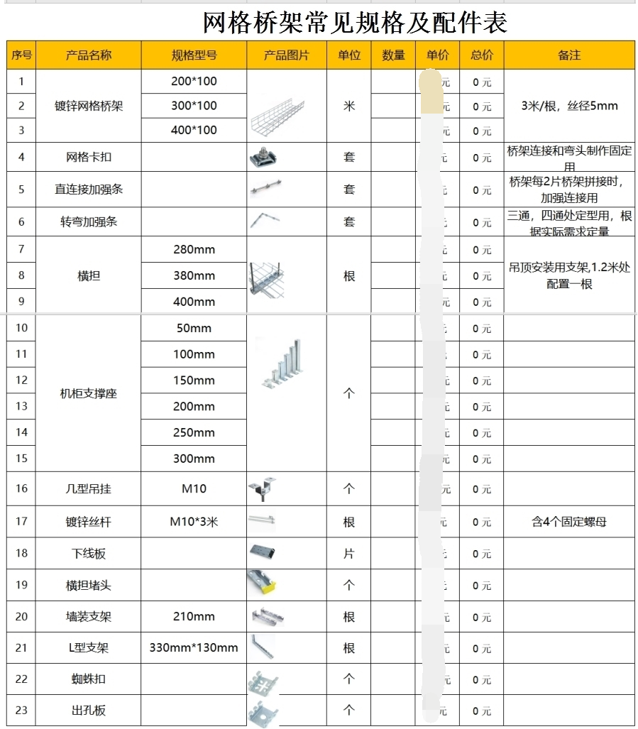 網(wǎng)格電纜橋架報價-橋架價格